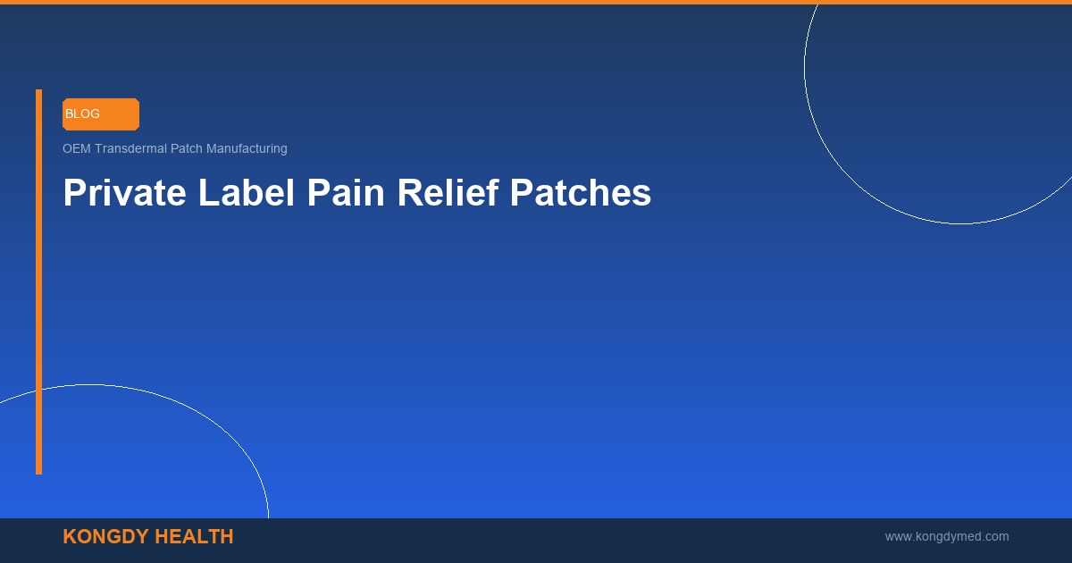 Private label pain relief patches B2B guide for building your brand - OEM pain patch manufacturing wholesale