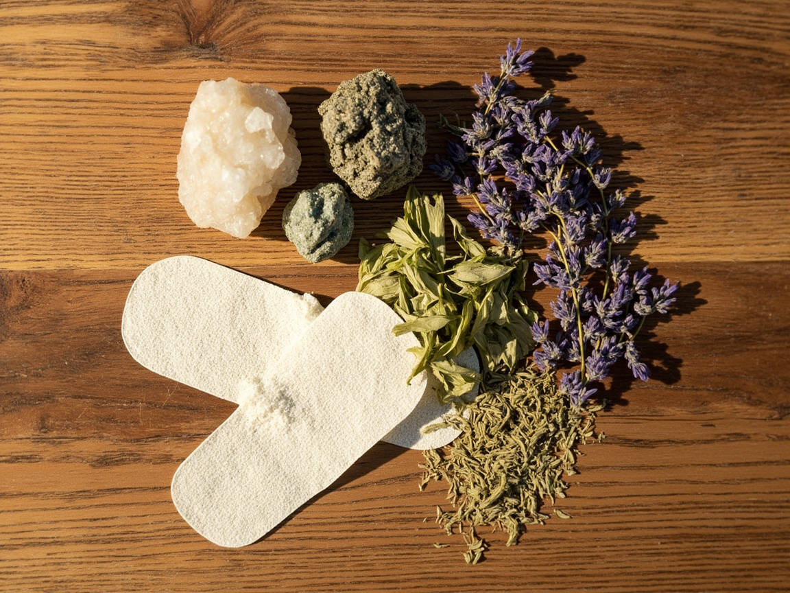 Natural herbal ingredients for detox patches